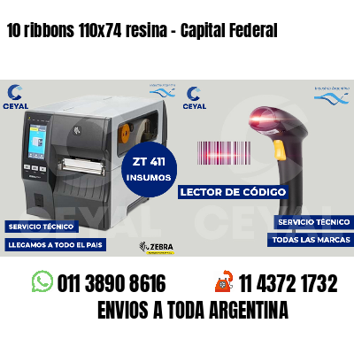 10 ribbons 110x74 resina - Capital Federal