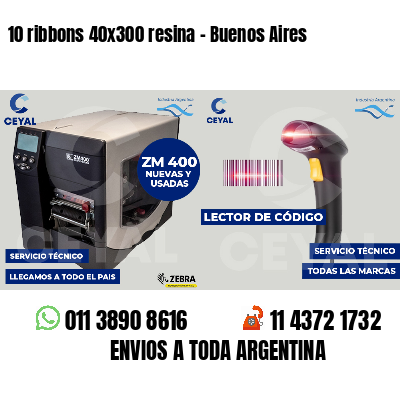 10 ribbons 40x300 resina - Buenos Aires