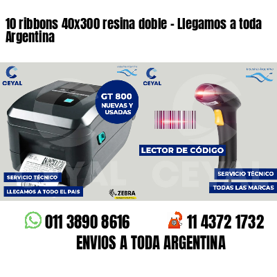 10 ribbons 40x300 resina doble - Llegamos a toda Argentina