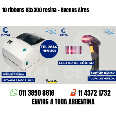 10 ribbons 83x300 resina - Buenos Aires