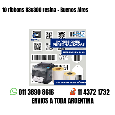 10 ribbons 83x300 resina - Buenos Aires