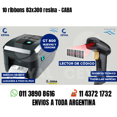 10 ribbons 83x300 resina - CABA