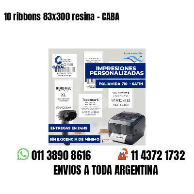 10 ribbons 83x300 resina - CABA