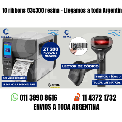 10 ribbons 83x300 resina - Llegamos a toda Argentina