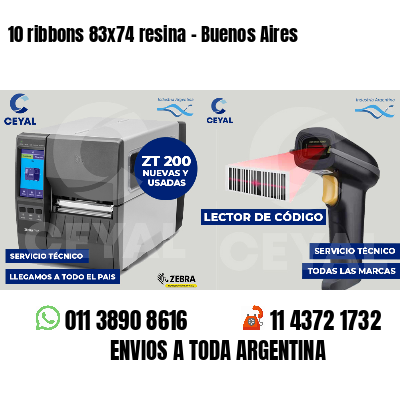 10 ribbons 83x74 resina - Buenos Aires