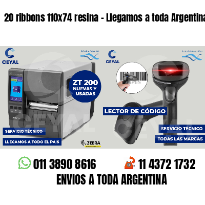 20 ribbons 110x74 resina - Llegamos a toda Argentina