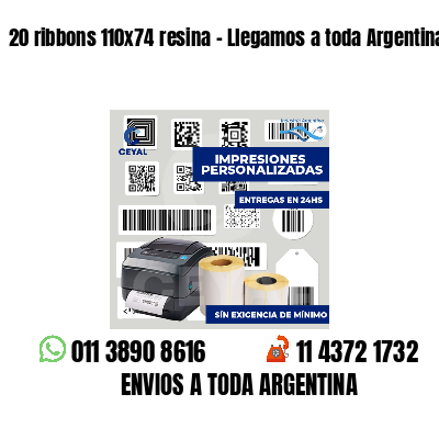 20 ribbons 110x74 resina - Llegamos a toda Argentina