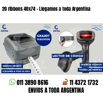 20 ribbons 40x74 - Llegamos a toda Argentina
