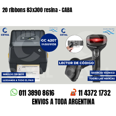 20 ribbons 83x300 resina - CABA