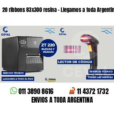 20 ribbons 83x300 resina - Llegamos a toda Argentina