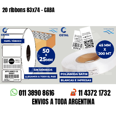 20 ribbons 83x74 - CABA