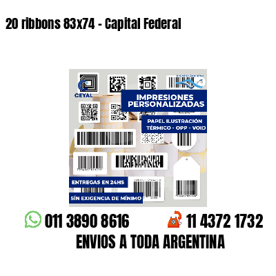 20 ribbons 83x74 - Capital Federal