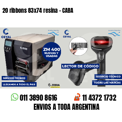20 ribbons 83x74 resina - CABA