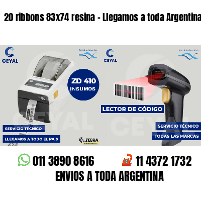 20 ribbons 83x74 resina - Llegamos a toda Argentina
