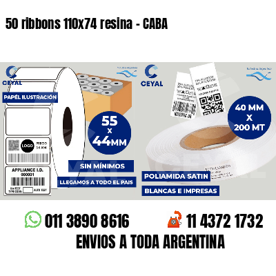 50 ribbons 110x74 resina - CABA
