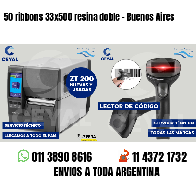 50 ribbons 33x500 resina doble - Buenos Aires