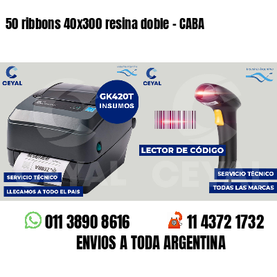 50 ribbons 40x300 resina doble - CABA
