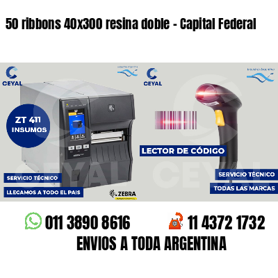 50 ribbons 40x300 resina doble - Capital Federal