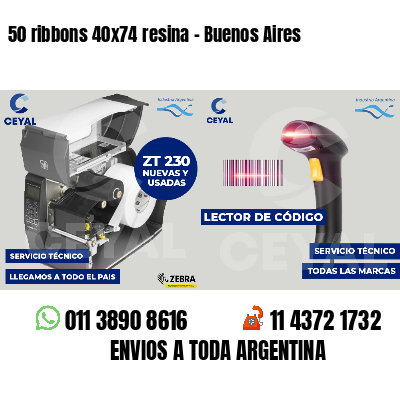 50 ribbons 40x74 resina - Buenos Aires