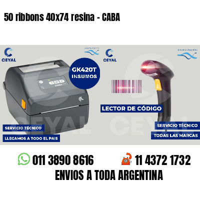 50 ribbons 40x74 resina - CABA
