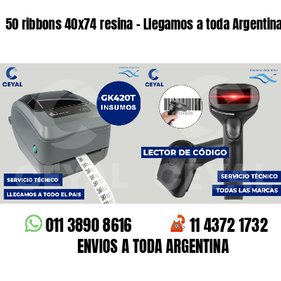 50 ribbons 40x74 resina - Llegamos a toda Argentina