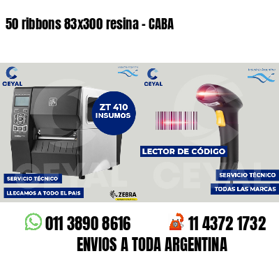 50 ribbons 83x300 resina - CABA