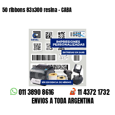 50 ribbons 83x300 resina - CABA