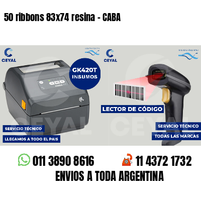 50 ribbons 83x74 resina - CABA