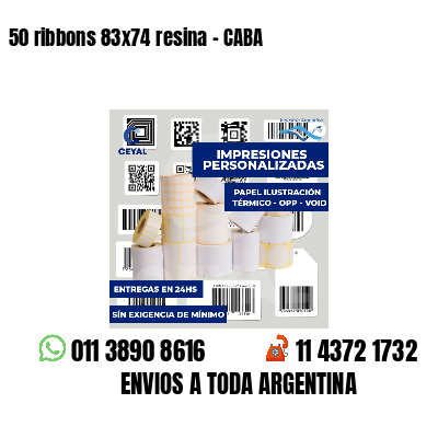 50 ribbons 83x74 resina - CABA