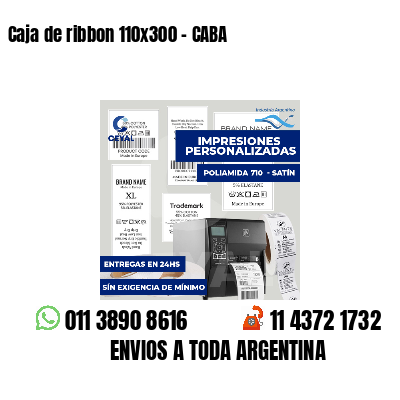 Caja de ribbon 110x300 - CABA