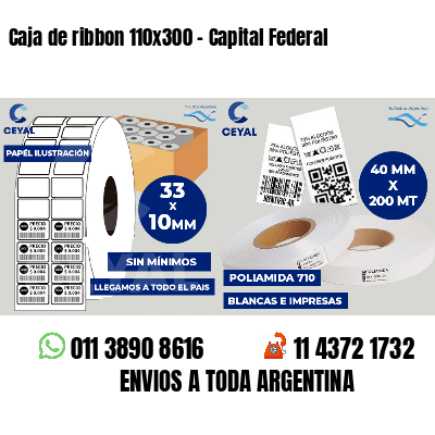 Caja de ribbon 110x300 - Capital Federal