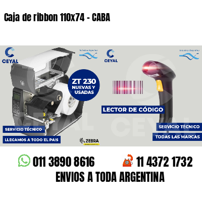 Caja de ribbon 110x74 - CABA