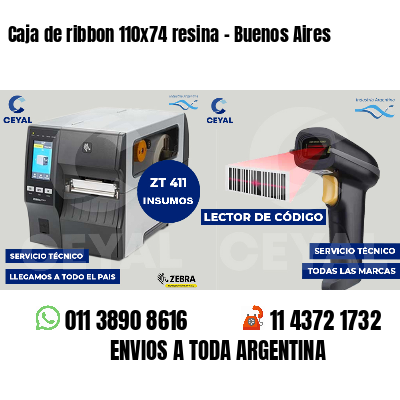 Caja de ribbon 110x74 resina - Buenos Aires