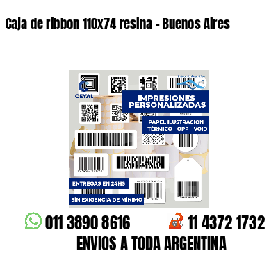 Caja de ribbon 110x74 resina - Buenos Aires