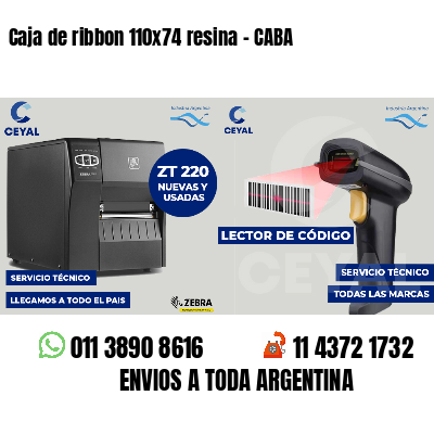 Caja de ribbon 110x74 resina - CABA