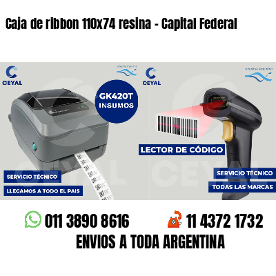 Caja de ribbon 110x74 resina - Capital Federal