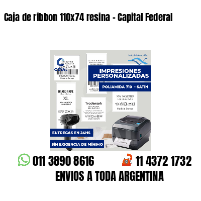 Caja de ribbon 110x74 resina - Capital Federal