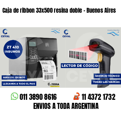 Caja de ribbon 33x500 resina doble - Buenos Aires
