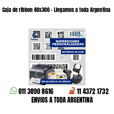 Caja de ribbon 40x300 - Llegamos a toda Argentina