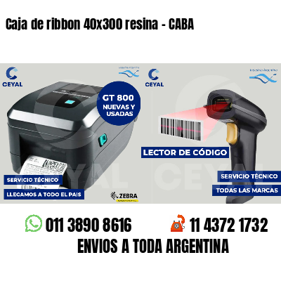 Caja de ribbon 40x300 resina - CABA