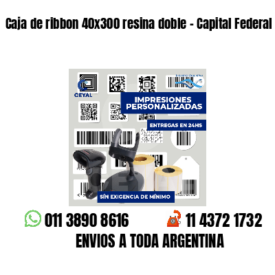 Caja de ribbon 40x300 resina doble - Capital Federal