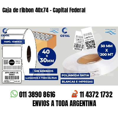 Caja de ribbon 40x74 - Capital Federal