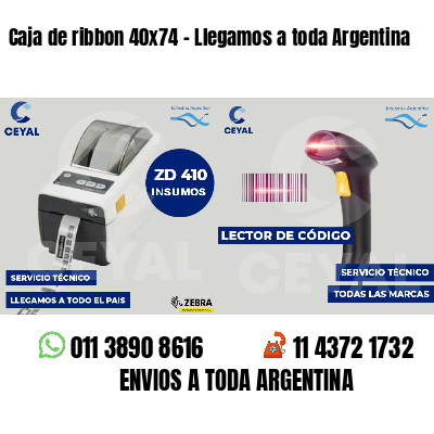 Caja de ribbon 40x74 - Llegamos a toda Argentina