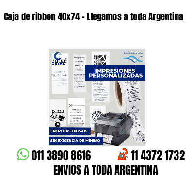 Caja de ribbon 40x74 - Llegamos a toda Argentina