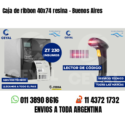 Caja de ribbon 40x74 resina - Buenos Aires