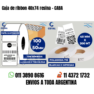 Caja de ribbon 40x74 resina - CABA