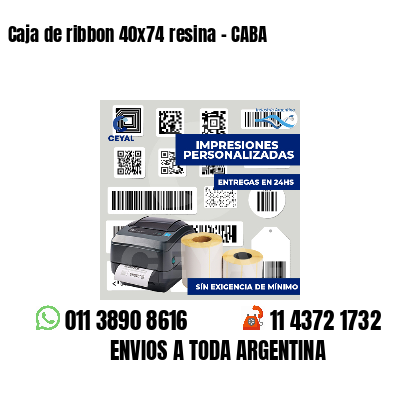 Caja de ribbon 40x74 resina - CABA