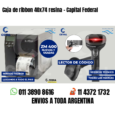 Caja de ribbon 40x74 resina - Capital Federal