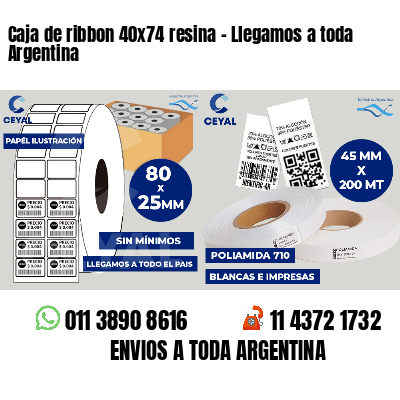Caja de ribbon 40x74 resina - Llegamos a toda Argentina