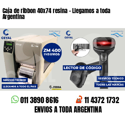 Caja de ribbon 40x74 resina - Llegamos a toda Argentina